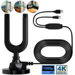 TV Aerial, Indoor TV Aerial for Smart TV with Signal Booster High Gain TV UK