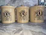 Trio of  H. Simmons Reproduction Tobacco Jars