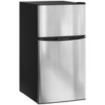 HOMCOM 88L Fridge Freezer with 5-Setting Thermostat, Under Counter