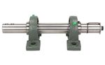 UCP207 / ZK2U Bearing Set With Hub + Shaft For Drill Cone And Belt Pulley NEW
