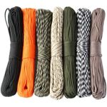 650 Paracord 4mm 9 Strand Camping Rope Mil-Spec Parachute Cord Lanyard Survival