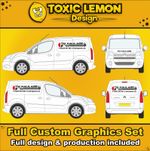 Small Van Custom Vehicle Graphics Kit Decals -  Sign Writing - Lettering Design