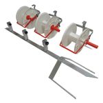 Electric Fence Mounting Post Corner Galvanised 1.2M (Choice of Reels)
