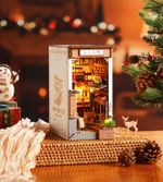 Rolife DIY Book Nook Sakura Wine Alley Wooden Bookshelf Miniatures Kit Xmas Gift