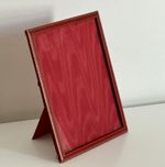 Antique Smythson of Bond Street London Red Leather Photo Frame 8 x 10 inch