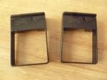 Floplast RCS3BL 65mm Square Downpipe - Single Fix Pipe Clip - Black X2