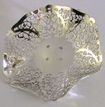PRETTY IRISH STERLING SILVER DISH BOWL 1971 DUBLIN 89g