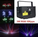 1PC 3W 15K RGB animation laser light DJ stage Lamp ILDA sound AUTO DMX UK StocBY
