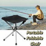 Stainless Steel Portable Folding Stool Telescopic Design Outdoor Stool