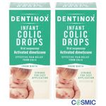2 X Dentinox Infant Colic Relief Drops 100ml A Gentle Treatment For Colic Babies
