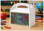 Personalised Thank You Teacher Gift Box and Sticker Gift Idea End Of Term D1