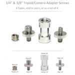 1/4" & 3/8" Tripod / Camera Adapter Screws, x2 or x4