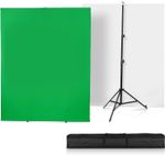 SEDGEWIN 2x2m Backdrop Stand with White & Green Screen