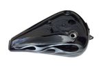 Project Bobber Chopper Custom Large Style Twin Cap Motorcycle Fuel Tank Flames