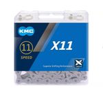 Pre Waxed KMC X11 Chain 11 speed Gray - Enigma ENDURANCE WAXED 118 links