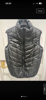 Unisex Heated Black Gilet/Body Warmer Size M Good Condition