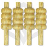 Professional Durable Wooden Cricket Stumps Heavy Bails | Set Of 4 |