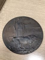 WW1 DEATH PENNY Plaque medal In Hard & Soft Envelope, Certificate