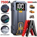 7500A Car Jump Starter Battery Booster 99800mAh Power Bank Pack Fast Charger