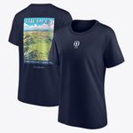 The Open Golf T-Shirt Graphic 153rd Royal Portrush Lee Wybranski's Calamity Navy