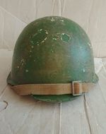 ORIGINAL WW2 RUSSIAN ssh40 HELMET WITH LINER & CHINSTRAP WWII