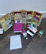 Barbie Happy Family Sounds of Home House Playset 2004 Lights Sounds Boxed