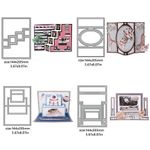 3D Fold Pop-up Card Metal Cutting Dies Embossing Stencil Scrapbook Paper Crafts