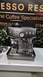 WITH WARRANTY, Sage Barista Express Impress SES876BST Coffee Machine Black SS-