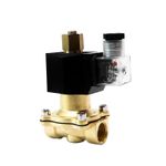 1/4" 1/2" 3/4" 1" 2" Normally Open Brass Solenoid Valve 220V 24V 12V 220V 110V W