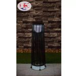 66cm Solar Powered Decorative Rattan String Floor Light Cool White GardenOutdoor