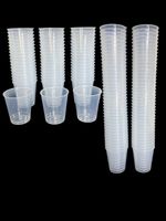 80 Plastic Shot Glasses Drinking CLEAR Coloured Party Bar Drink 30ml Shot Glass