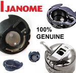 100% GENUINE JANOME & ELNA BOBBIN CASE - Black Plastic bobbin holder Original  