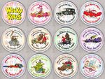 WACKY RACES round drinks COASTERS - RETRO CLASSIC! 