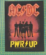 AC/DC Pwr Up Band Large Size Printed Sew On Back Patch Officially Licensed