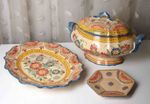 Henriot Quimper Huge Tureen & Platter Vintage Hand Painted Faïence French VGC