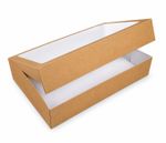 Large Kraft Traybake Cake Graze Boxes 322 x 200 x 60mm With Window