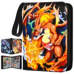 900 Cards Pocket Trading Card Binder 9 Pocket Trading Card Album Folder Case