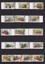 Train Definitives GB Isle of Man MNH 1988 (152485)