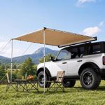 Retractable Car Side Awning 2x3m Waterproof Roof Rack 4x4 SUV Camping Shelter