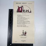 Poetry Bookshop Rhyme Sheet No 10 The Sad Day T Flatman Illus Lovat Fraser 1920s