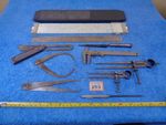 Engineering Calipers, Rule, Square, Dividers, Punch, Scribe, Tool Job Lot #293