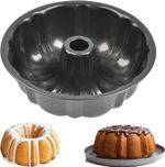 27cm Ring Cake Tin – Non-Stick Fluted Round Baking Pan, Carbon Steel Cake Mould