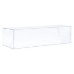 Acrylic Display Case Plastic Box Cube Storage Box Transparent 41x16x10.5cm