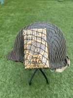 WW2 US M1 Helmet 1944   With Original Net And Packet