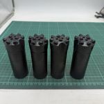 Boart Longyear 4pcs BB-R32-43-B R32 43mm 110646 Buton Drill Bit Ballistic 43R32B