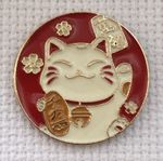 Magnetic Needle Minder For Cross Stitch and Embroidery, Lucky Cat