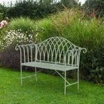 Garden Gear Wrought Iron Versailles 2 Seat Bench Green or White French Inspired