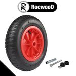 Wheelbarrow Wheel 3.50/4.00-8 14" Pneumatic Tyre 125mm Inc Axle Set Max 35 PSI