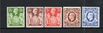 SG 476 - 476b 477 - 478b 478c GEORGE V1 1939 ARMS HIGH VALUE  MM  ^^