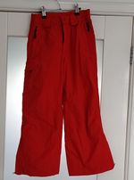 Etirel Kids Ski Salopettes Snow Pants Red Age 8 Years 128 Waterproof Girls Boys